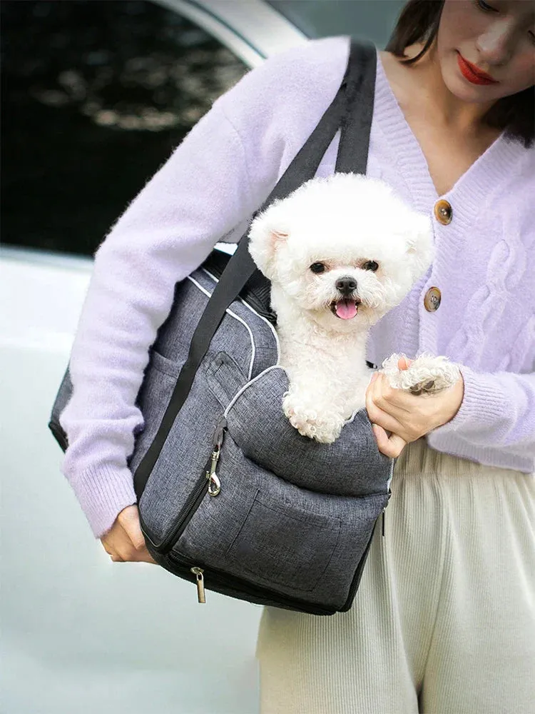 Portable Pet Safety Seat for Cars - Ideal for Small Dogs and Cats