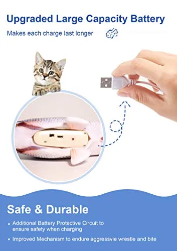Potaroma Electric Interactive Moving Floppy Fish Toy | Dogs & Cats