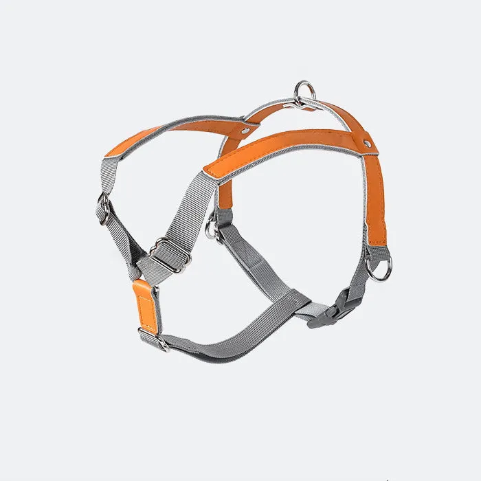 PU Leather Adjustable Breathable Dog Harness
