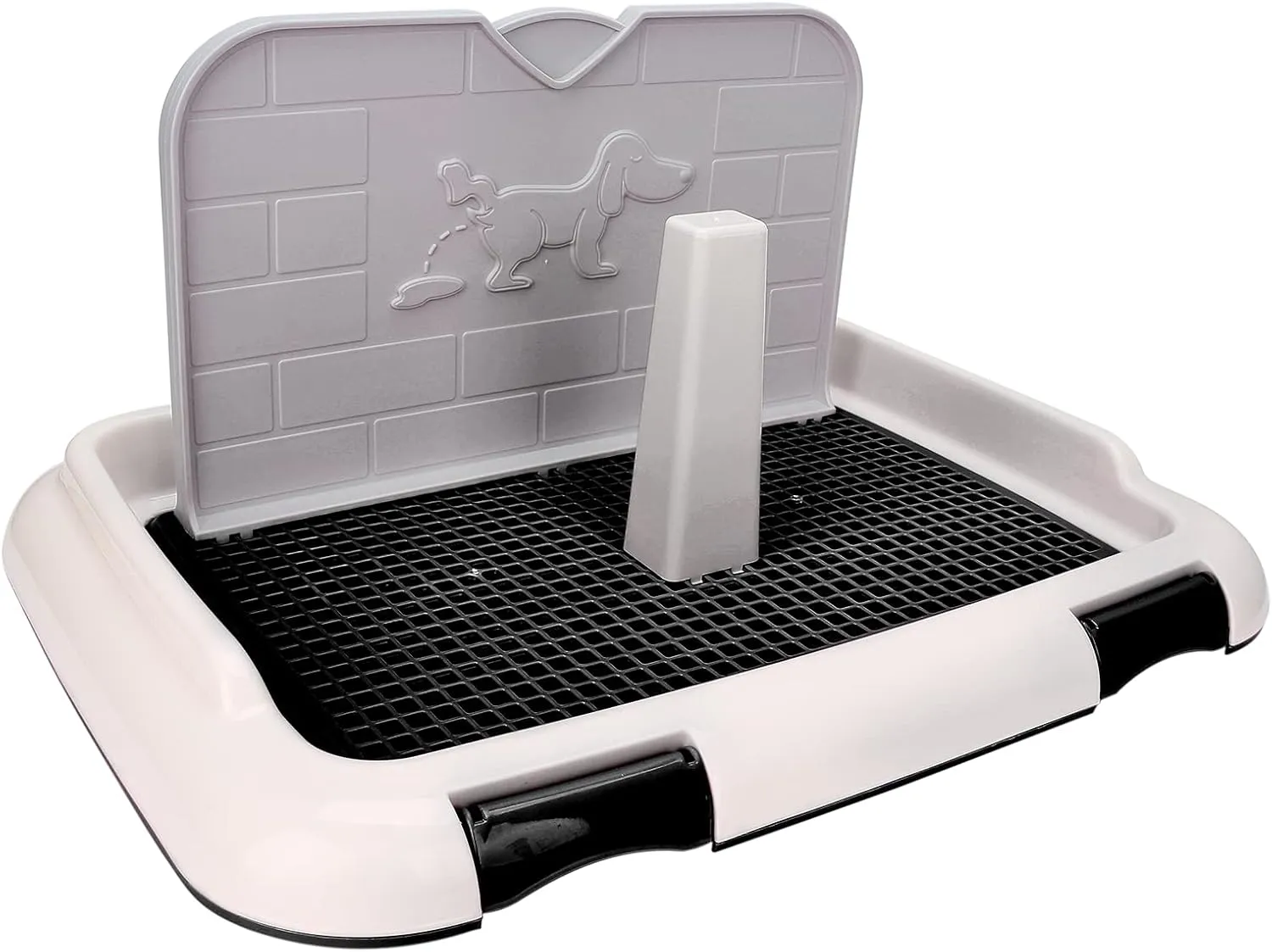 Puppy Training Toilet, Dog Training Toilet Pad Cat Potty Fence Dog Scheduled Urination Potty Tray Fence for Dogs Outside (18.3 x 13.9 x 9.3in)