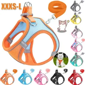 Reflective Adjustable Pet Harness for Safe, Comfortable Walks