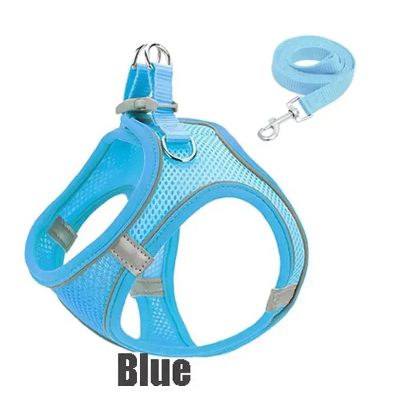 Reflective Adjustable Pet Harness for Safe, Comfortable Walks