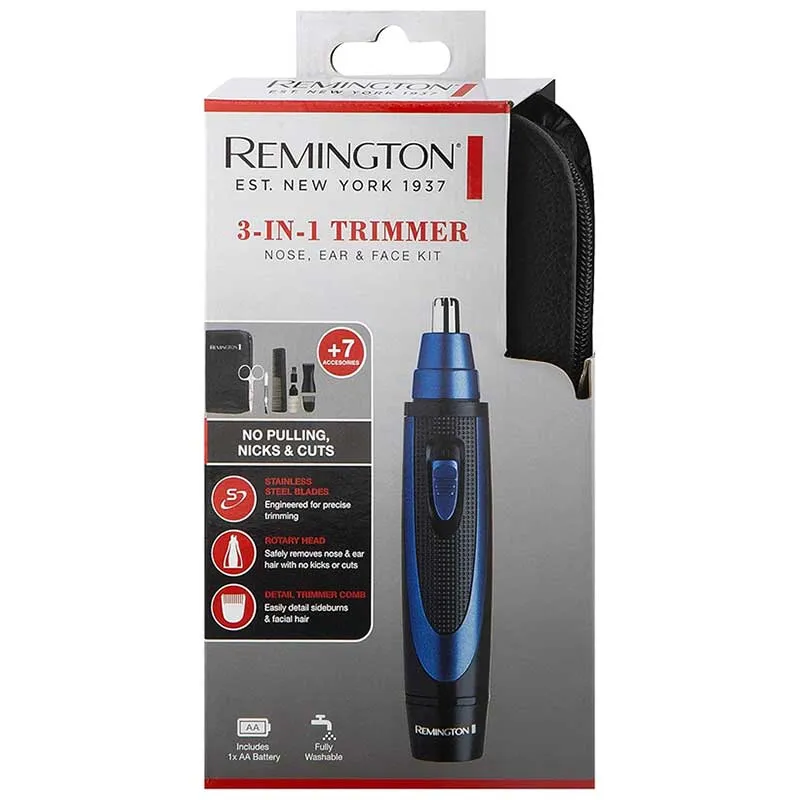 Remington 3-in-1 Trimmer Nose, Ear & Face Kit NE118AU Size One Size