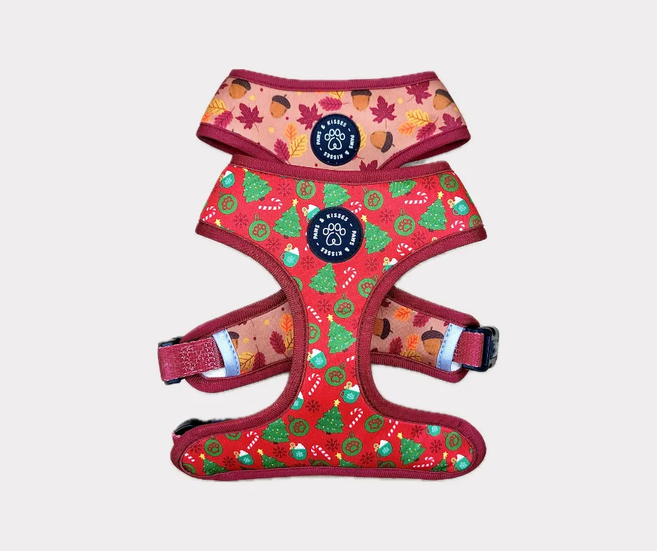 Reversible Harness - Fall Leaves to Christmas Trees