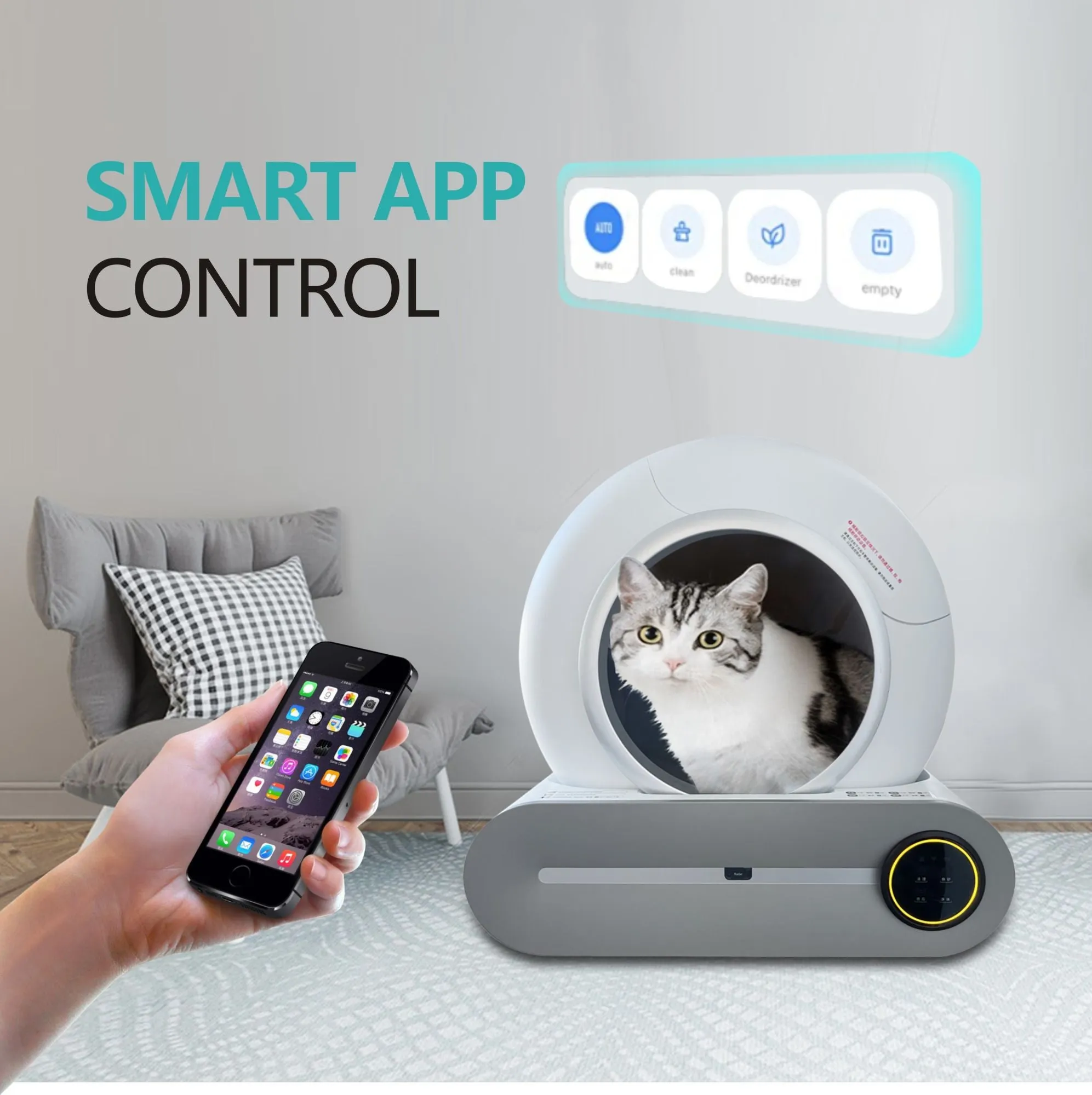 Smart Auto Cat Litter Box Cat Litter Box Self-cleaning