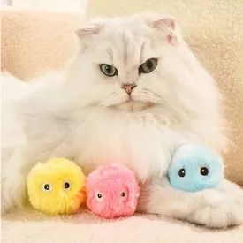 Smart Catnip Squeak Ball – Interactive Cat Toy