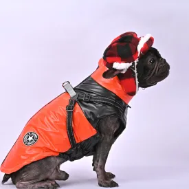 Snowy Snuggles Frenchie Warm Reflective Winter Jacket V1