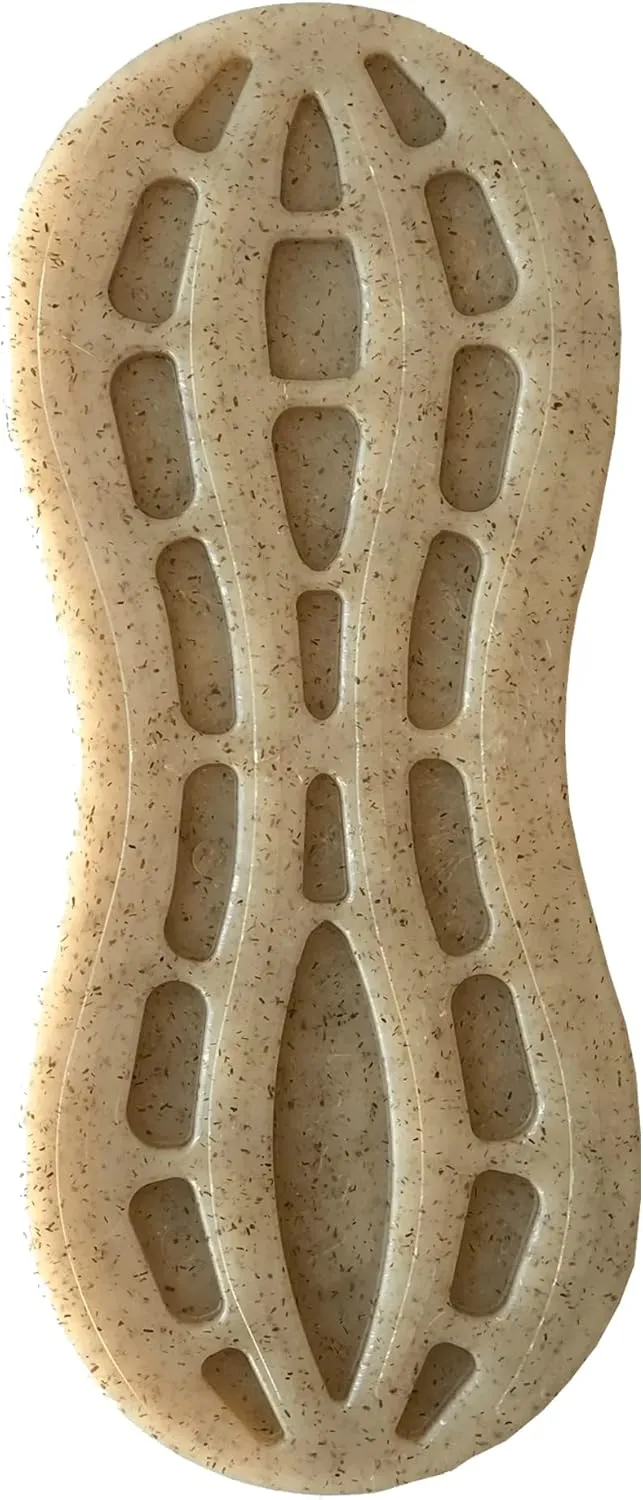 SodaPup Peanut  Durable Dog Chew Toy Made in USA from Non-Toxic, Pet Safe, Food Safe Nylon Material for Mental Stimulation, Clean Teeth, Fresh Breath, Problem Chewing, Calming Nerves & More