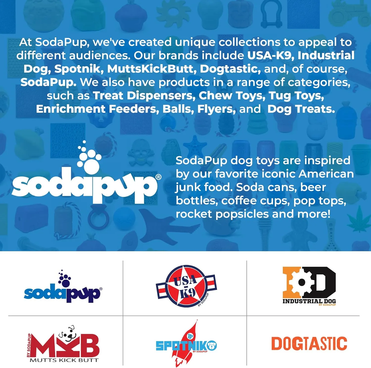 SodaPup Peanut  Durable Dog Chew Toy Made in USA from Non-Toxic, Pet Safe, Food Safe Nylon Material for Mental Stimulation, Clean Teeth, Fresh Breath, Problem Chewing, Calming Nerves & More