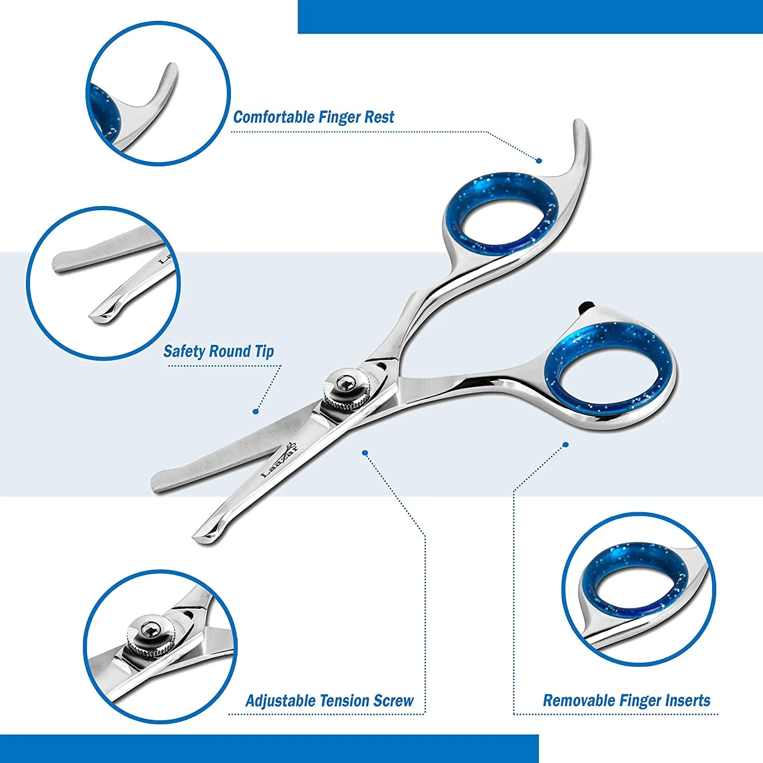 Straight Dog Grooming Scissors