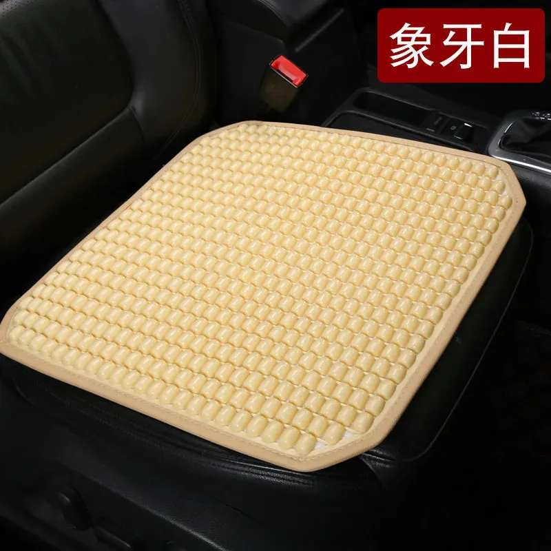 Universal PVC Beaded Car Seat Cushion with Massage and Waist Support