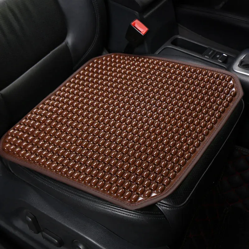 Universal PVC Beaded Car Seat Cushion with Massage and Waist Support
