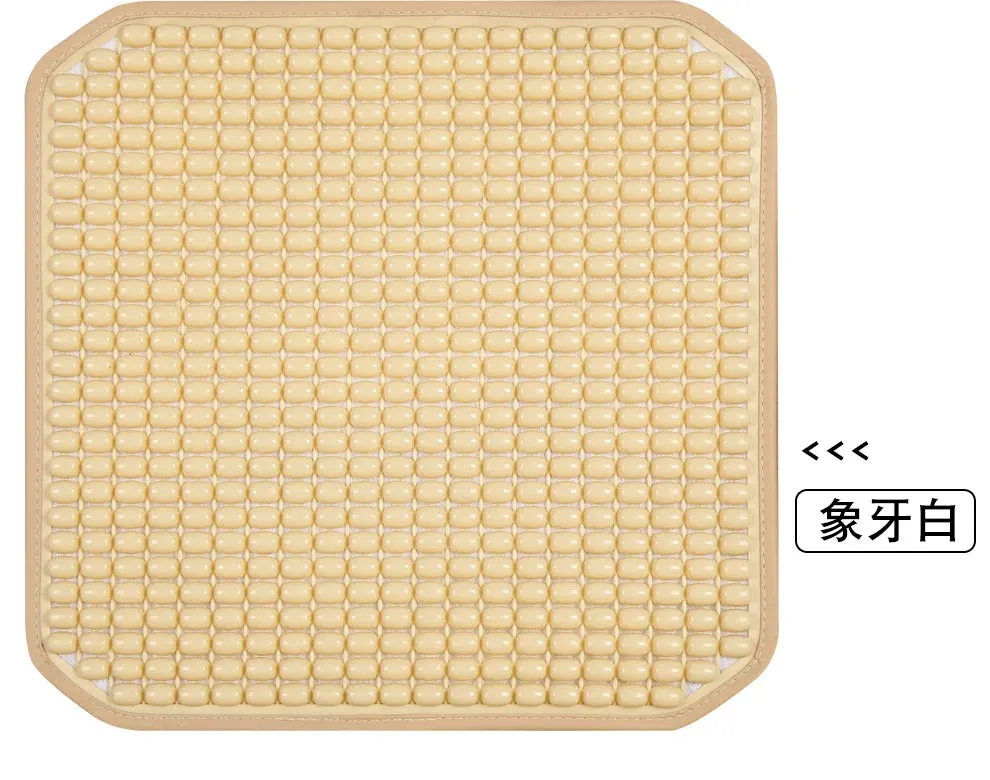 Universal PVC Beaded Car Seat Cushion with Massage and Waist Support
