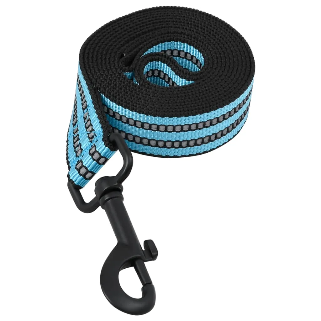 vidaXL Dog Harness with Lead & Collar Adjustable Blue S