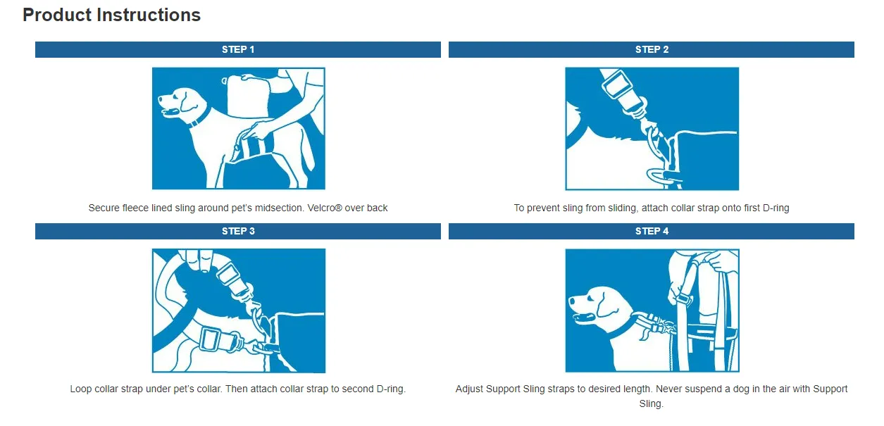 Walkin' Pets - Support Sling for Dogs