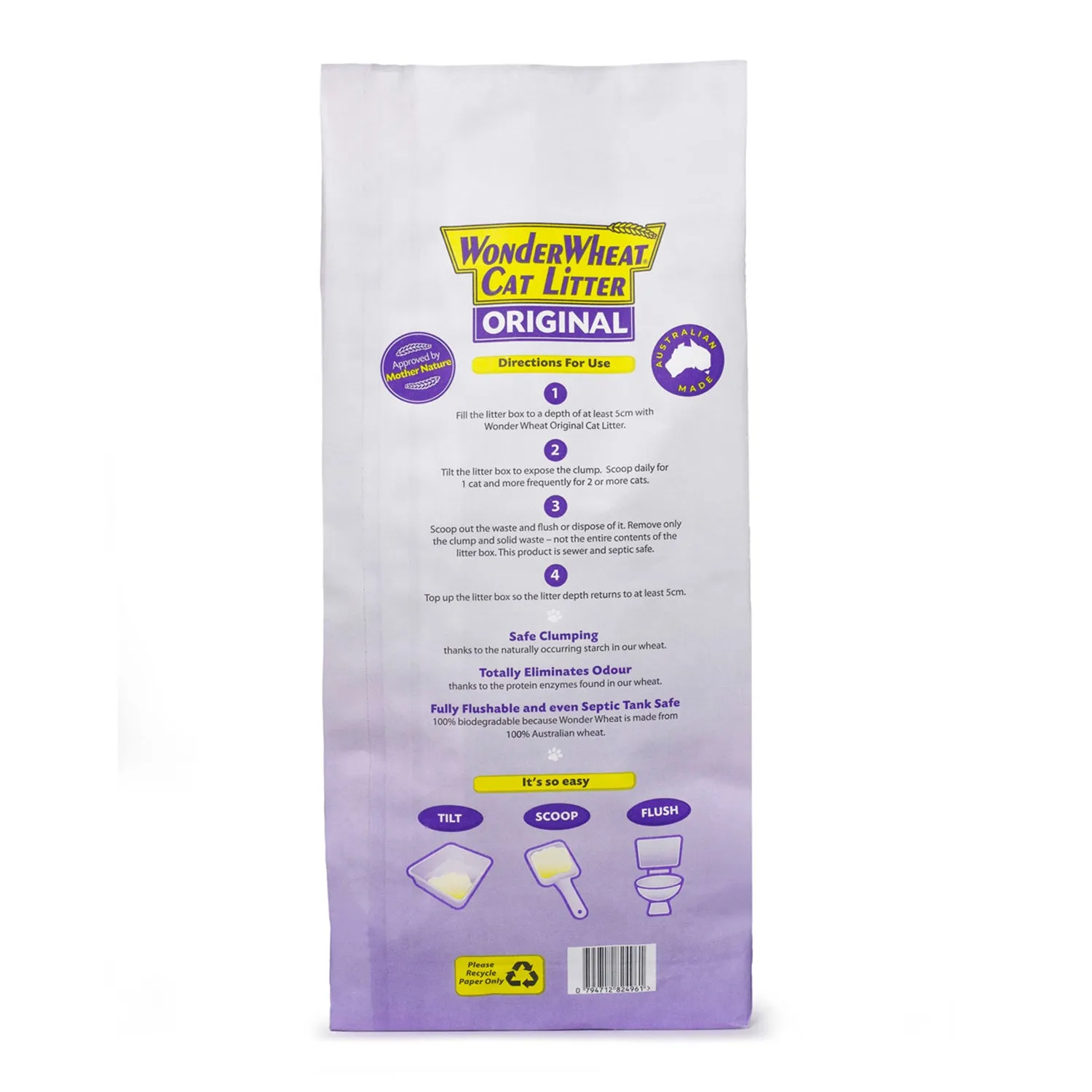 Wonder Wheat Original Cat Litter 8kg